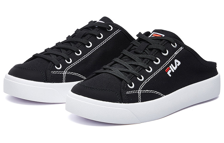 (WMNS) FILA CLASSIC KICKS MULE canvas shoes black F12W024421FBK