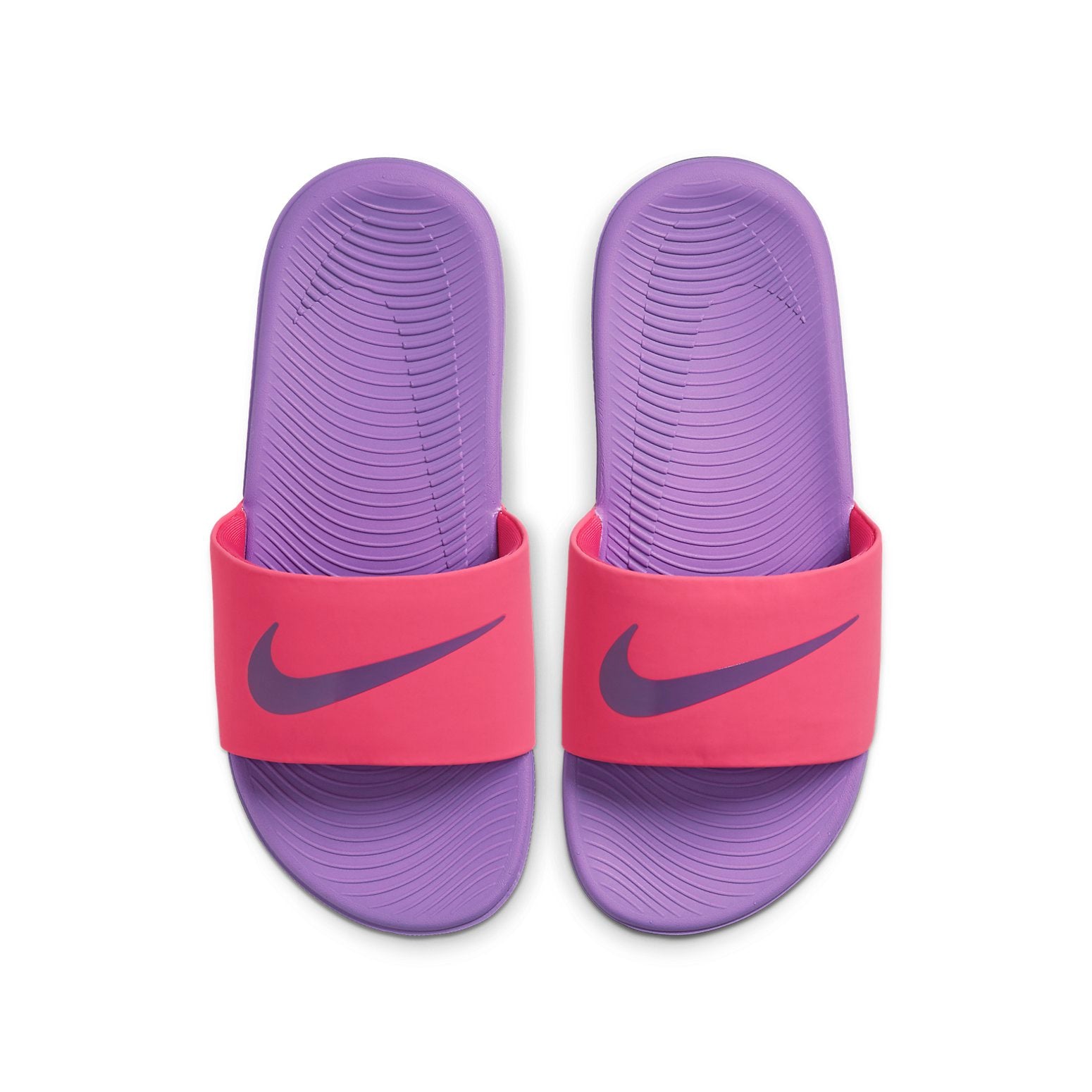 (GS) Nike Kawa Purple Pink Slippers 'Pink Purple' 819352-603