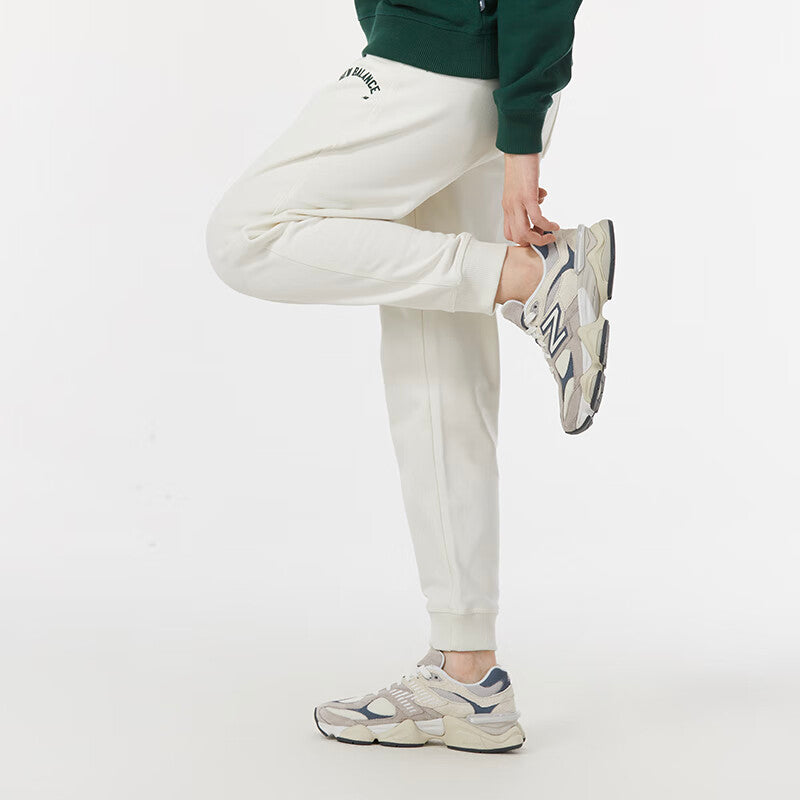 (WMNS) New Balance Wordmark Logo Jogging Pants Asia Sizing 'White' AWP41310-CIC