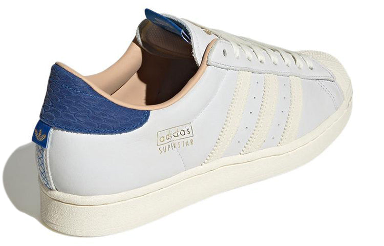 adidas originals Superstar 'White Cream Blue' HQ6458