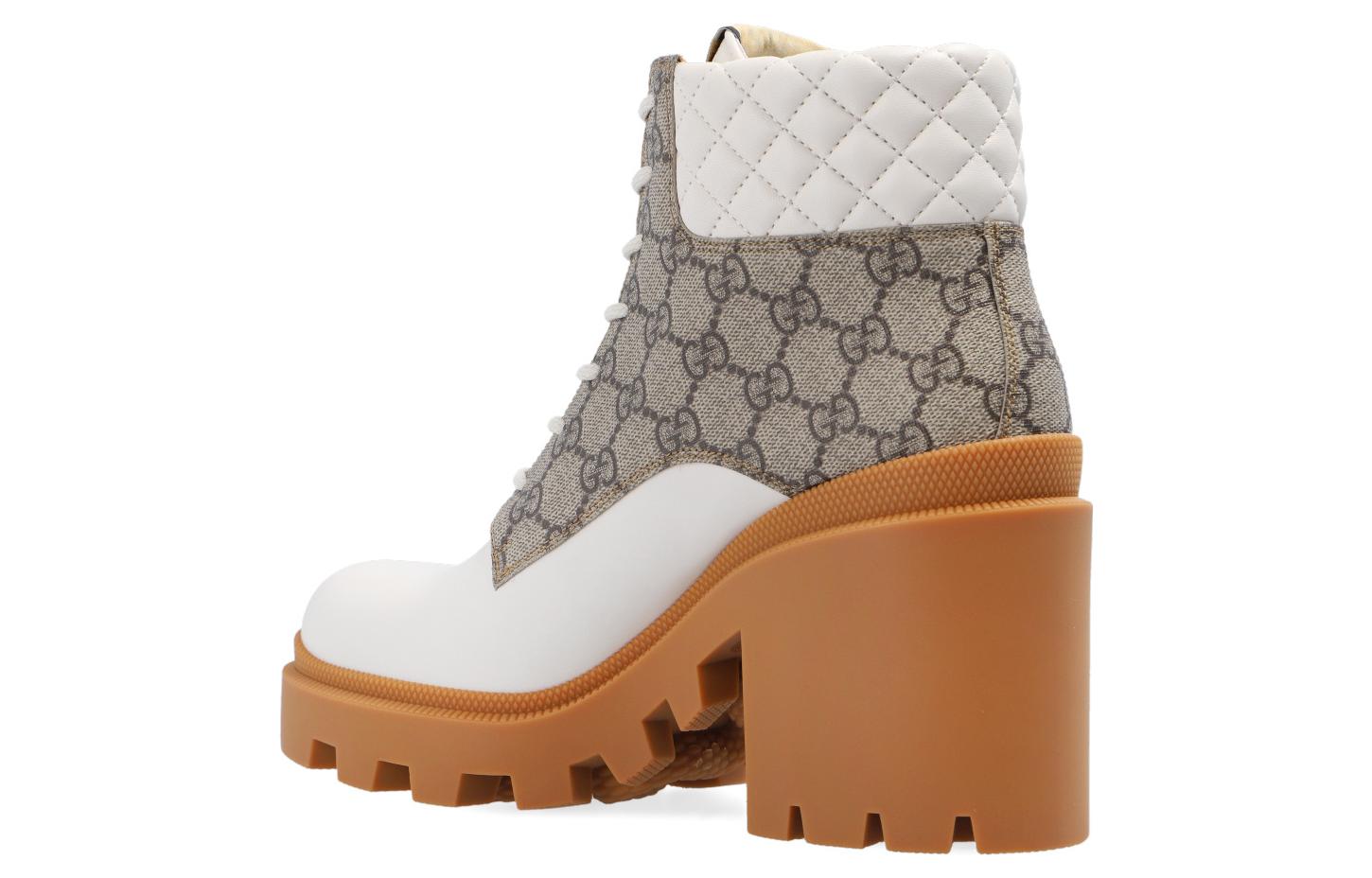 (WMNS) Gucci GG Ankle Boot 'Beige' 659691-UC810-9066