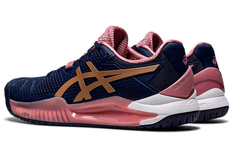 (WMNS)ASICS GEL-Resolution 8 'Peacoat Rose Gold' 1042A072-404