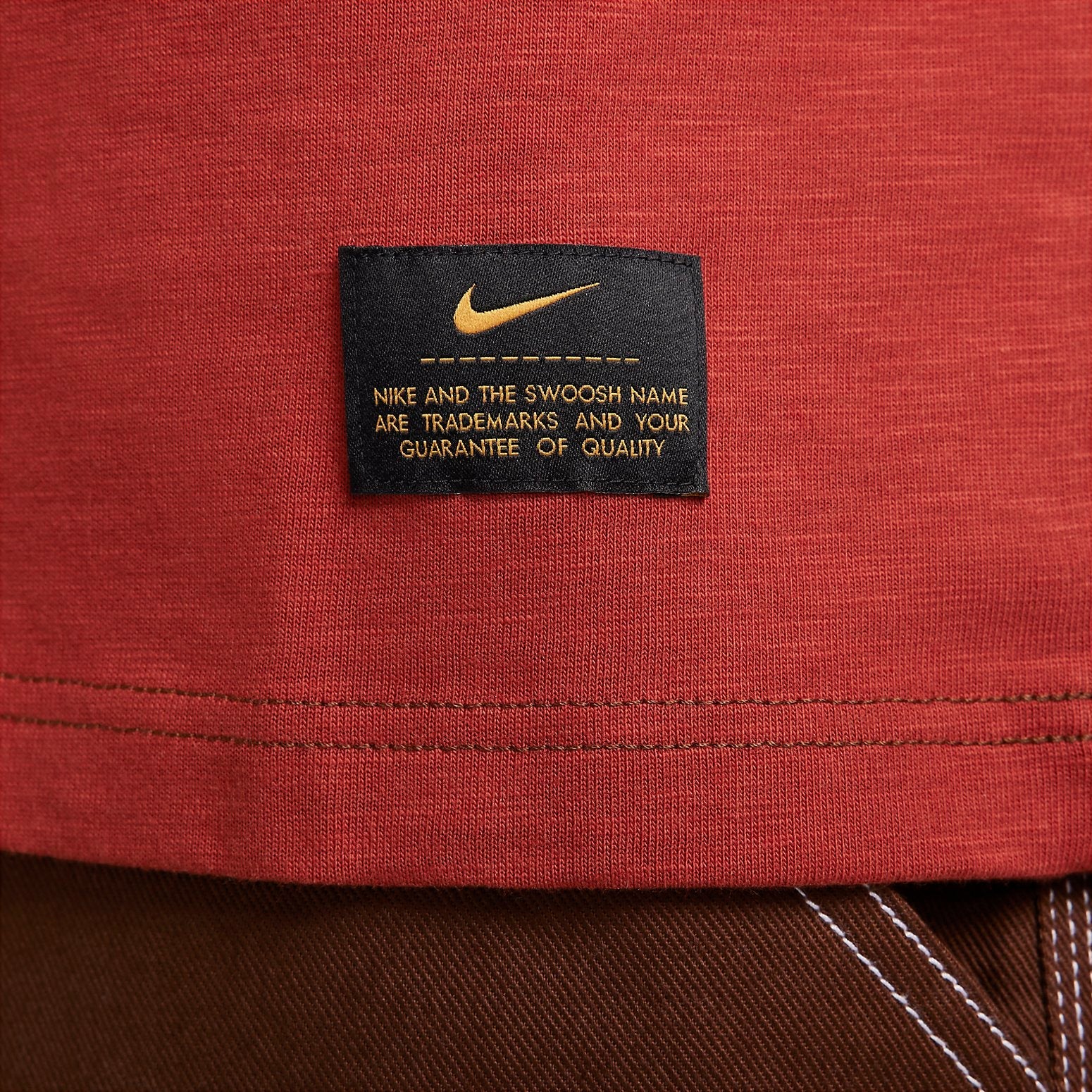 Nike Life Short-Sleeve Knit Top 'Orange' FN2645-832