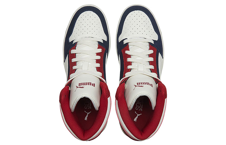 PUMA Rebound Sd Dark Blue/White/Red Mid Casual Board Shoes 370219-04
