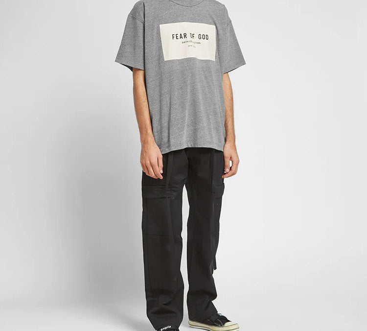 Fear of God Patch Alphabet Logo Unisex Gray FOG-FW19-62
