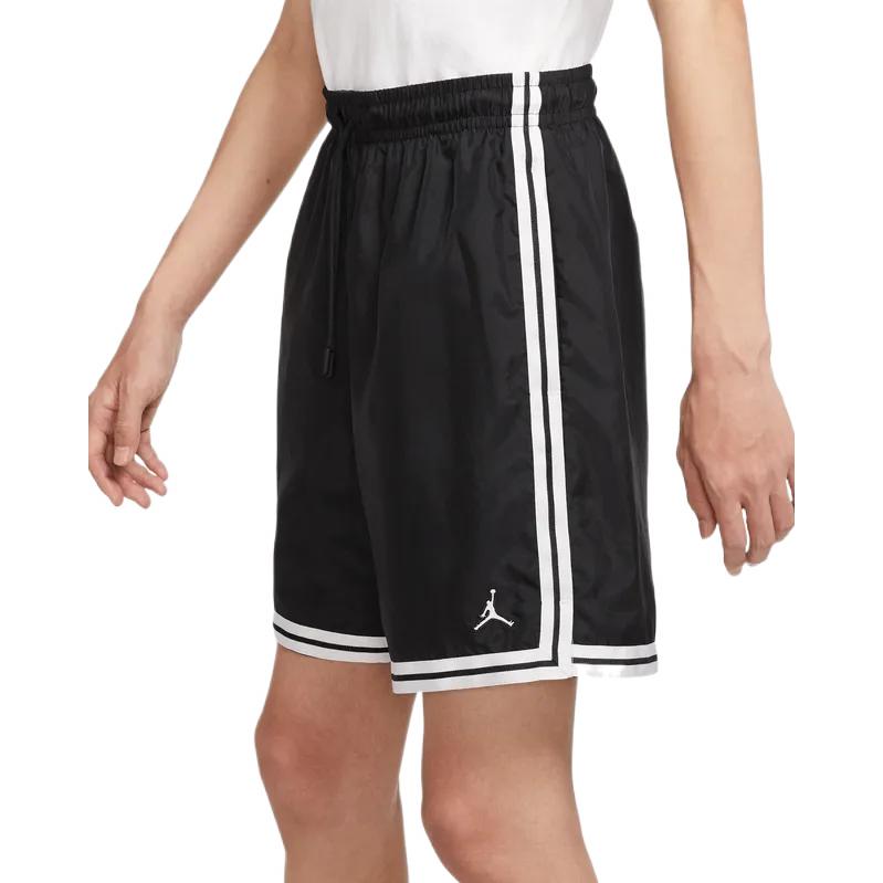 Men's Air Jordan SS22 Sports Running Gym Stripe Drawstring Shorts Black DQ7355-010