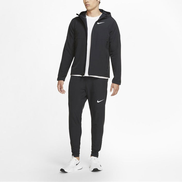 Nike logo Woven Casual Training Hooded Jacket Black CU7347-010