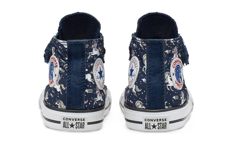 (PS) Converse Hook-and-Loop Chuck Taylor All Star High Top Blue 766203C