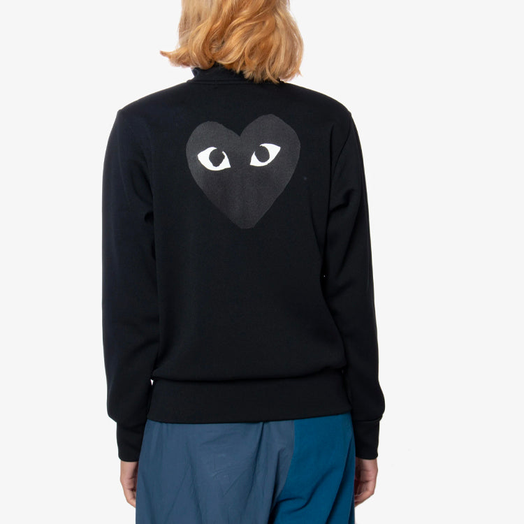 (WMNS) COMME des GARCONS PLAY Zip Sweatshirt With Big Black Heart 'Black' AZ-T255-051-1