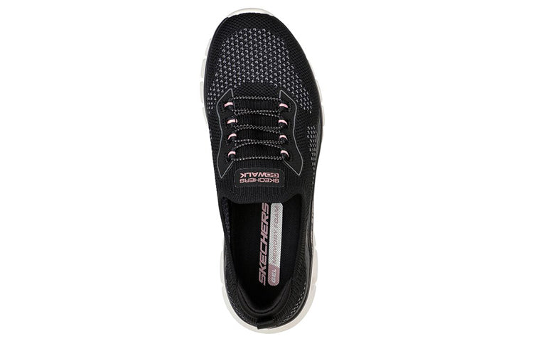 (WMNS) Skechers Go Walk Glide Step Flex 'Black Pink' 124808-BKPK