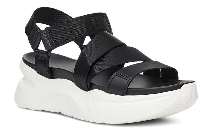 (WMNS) UGG LA Cloud Collection Sports sandals 'Black White' 1118499-BPLL