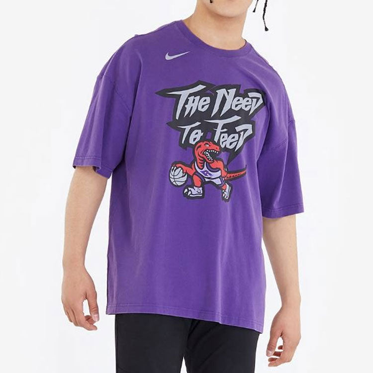 Nike NBA Classic Edition Toronto Raptors Short Sleeve Purple CJ5670-547
