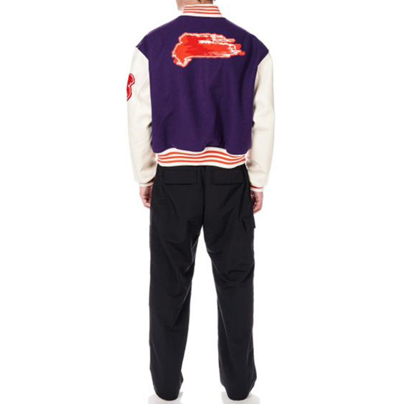 adidas Y-3 Letterman Jacket 'Purple' IA3106
