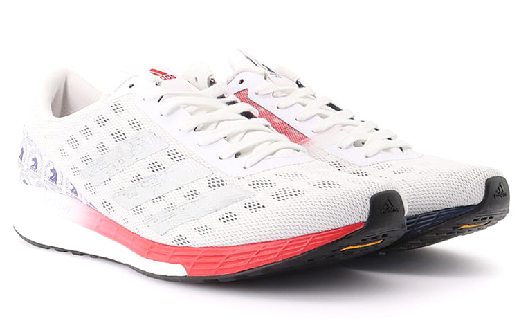 adidas Adizero Boston 9 'White Scarlet' FX8499