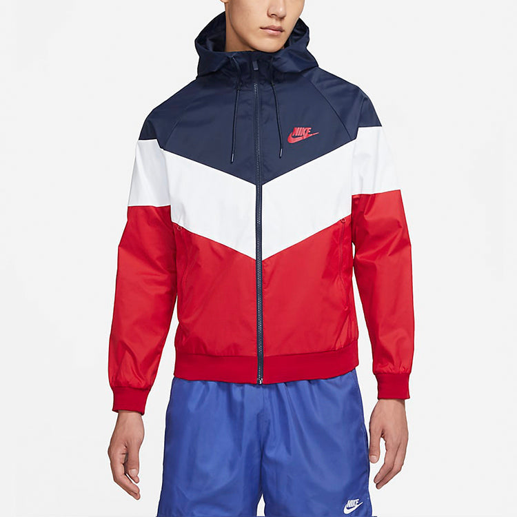 Nike Sportswear Windrunner Casual hooded track Jacket Navy Blue Dark  DC4113-441