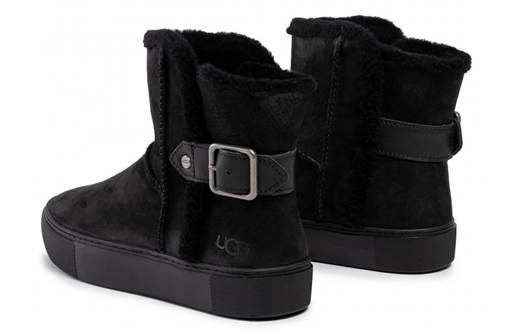 (WMNS) UGG Aika Snow Boots 'Black' 1104991-BLK
