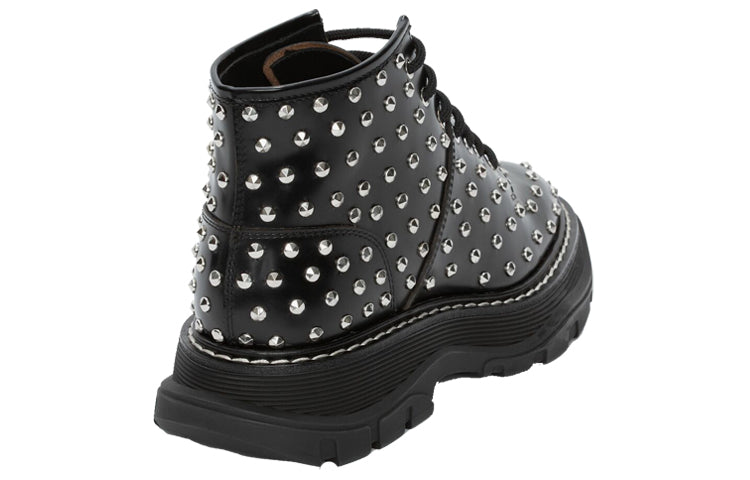 (WMNS) Alexander McQueen Ankle boots 'Black Studd' 595470WHQSG1090