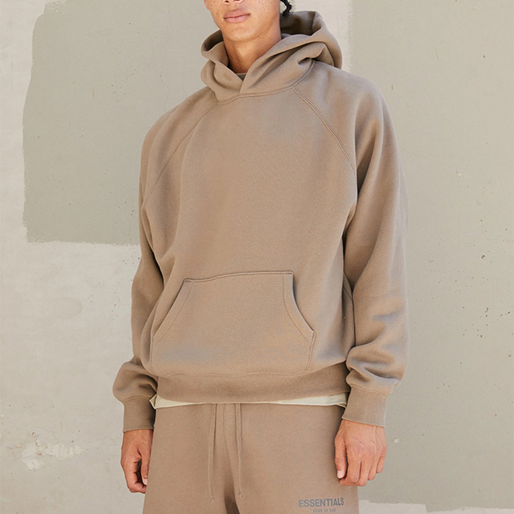 Fear of God Essentials FW21 Pullover Logo Hoodie 'Harvest' FOG-FW21-002