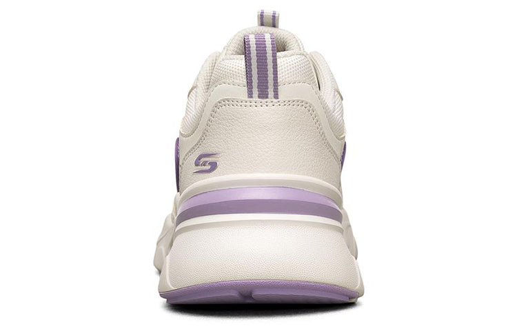 (WMNS) Skechers Bob's Bamina Low-Top Sneakers White/Purple 117040-WPR