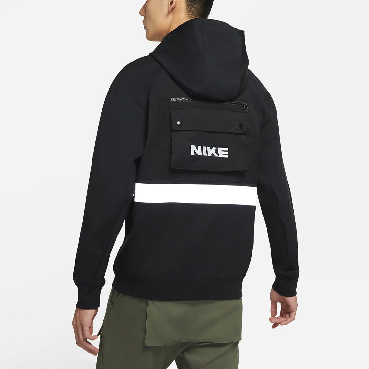Men's Nike Nsw City Made Cargo Pocket Knit Black Pullover DB3748-010