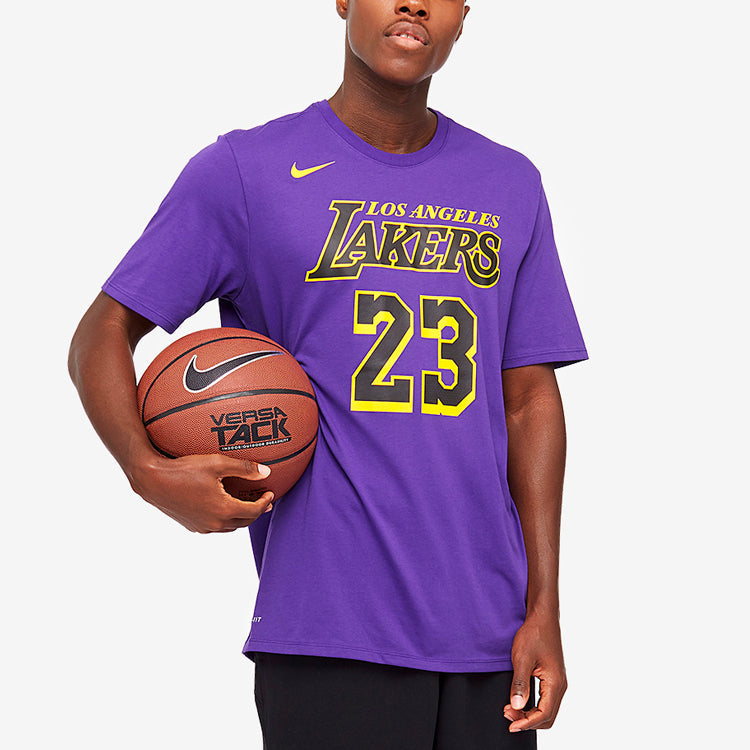 Nike LeBron Basketball Sports Short Sleeve LeBron James 23 Purple AO0895-551