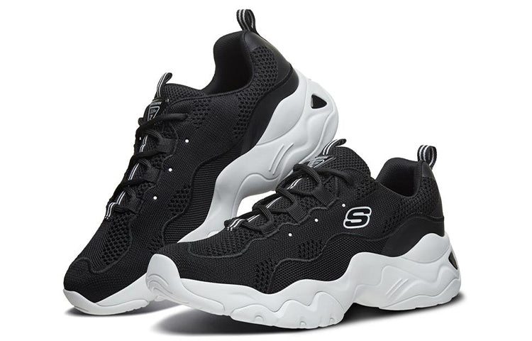 Skechers D'Lites 3.0 Low-Top Running Shoes Black 666102-BLK
