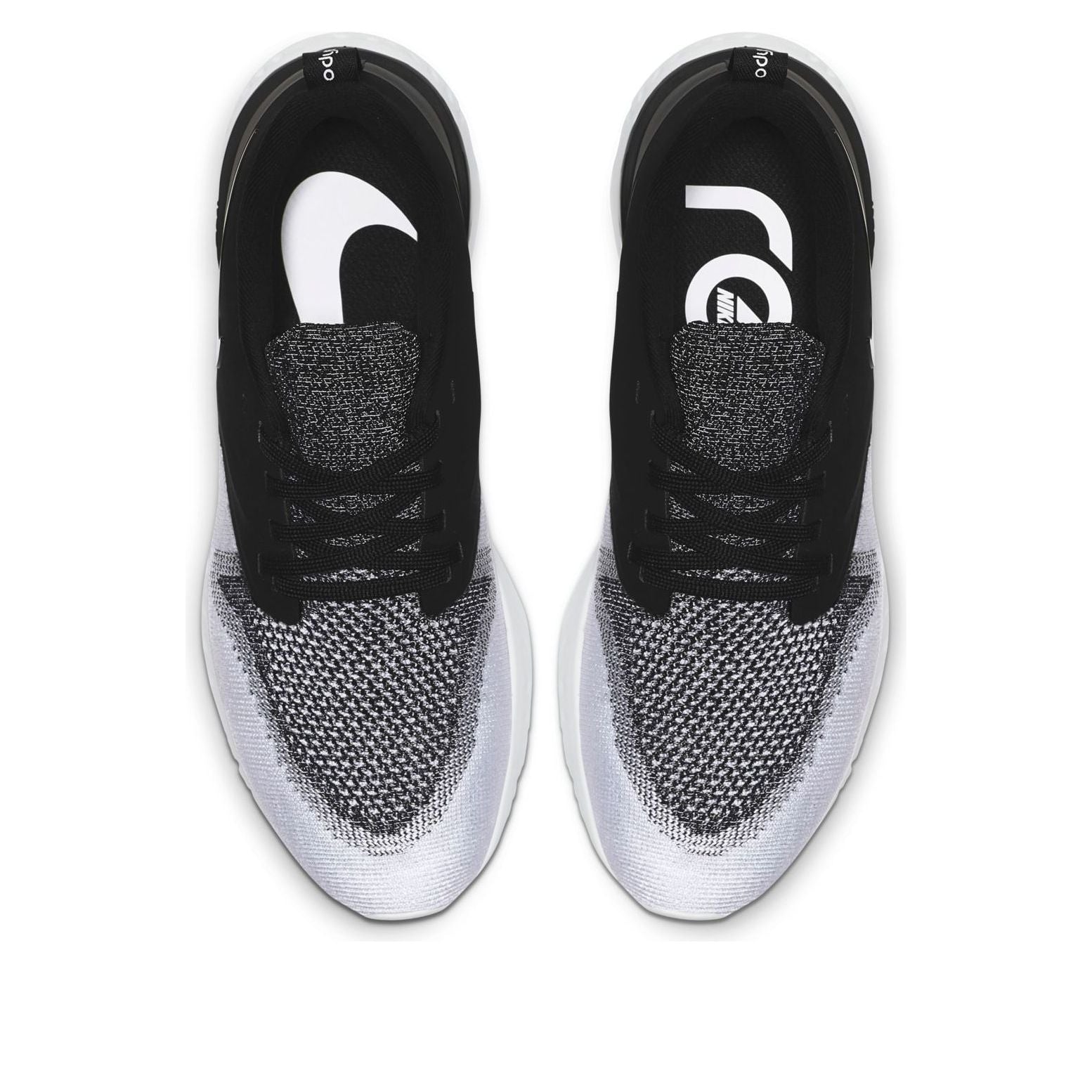 (WMNS) Nike Odyssey React 2 Flyknit 'Black White' AH1016-007
