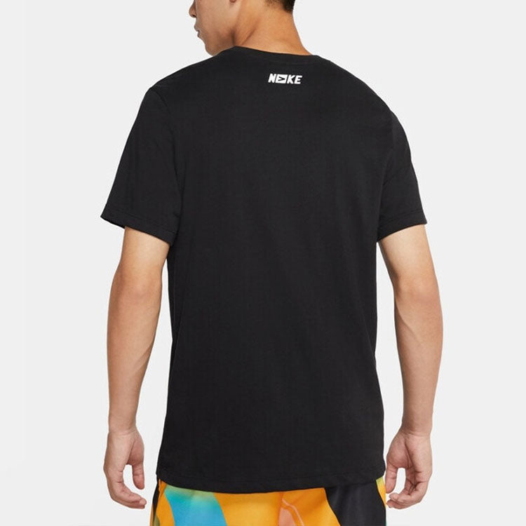 Men's Nike Printing Cartoon Pattern Round Neck Short Sleeve Black T-Shirt DO9156-010