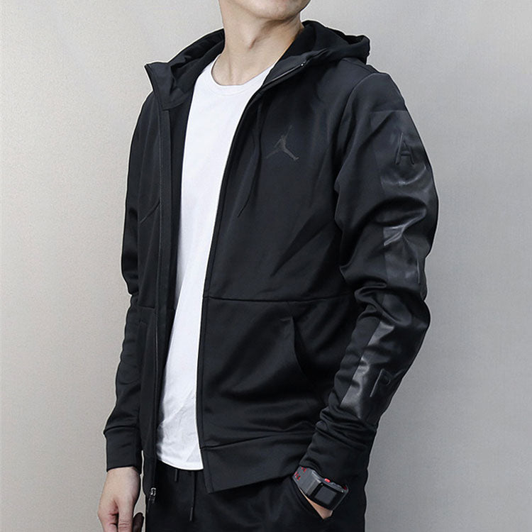 Air Jordan Casual Sports Hooded Jacket Black 861468-010