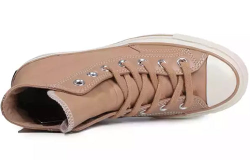 Converse Chuck 70 Hi High Top Leather Champagne Tan 163328C