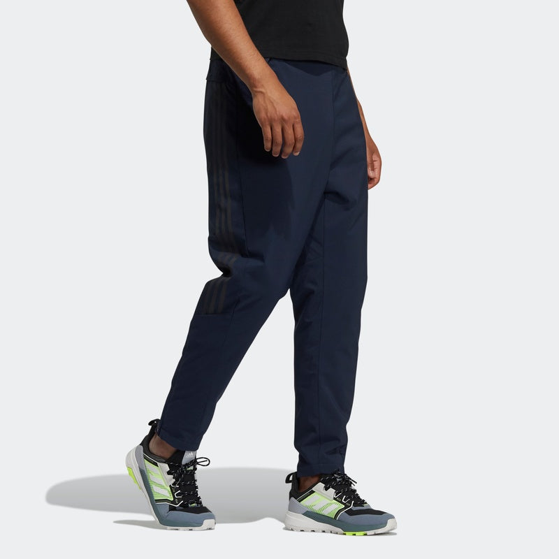 Men's adidas Side Outdoor Sports Pants/Trousers/Joggers Legendary Ink Blue H52734