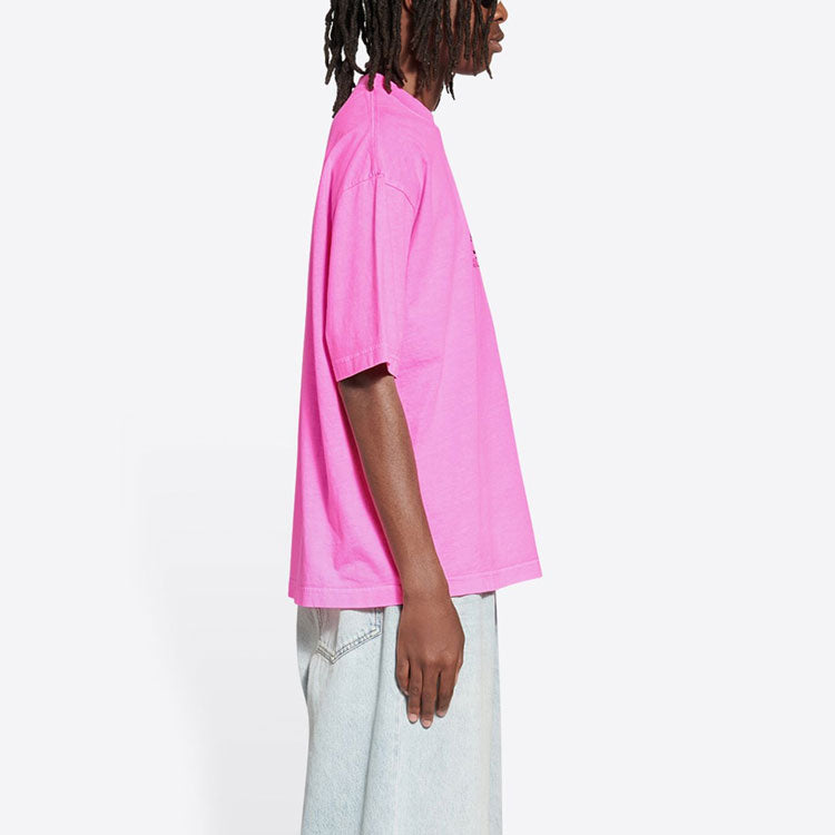 Balenciaga 5:20 Graphic T-shirt 'Pink' 612966TMVL55505
