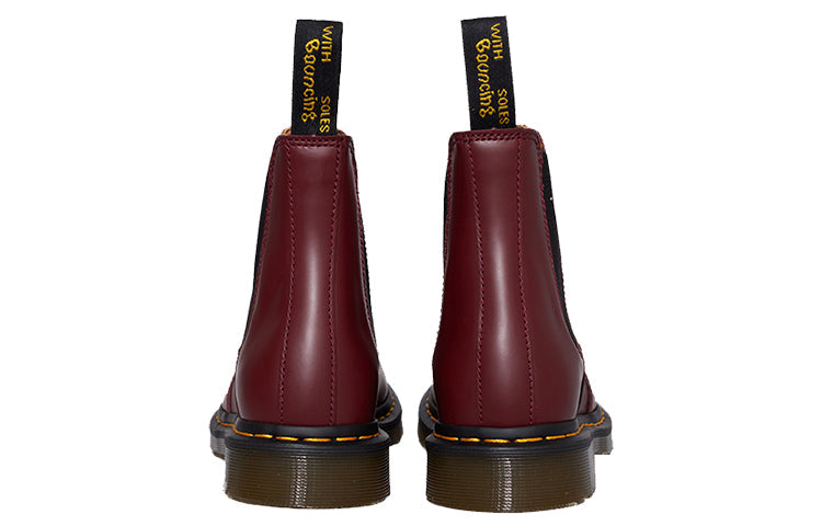Dr.Martens 2976 Yellow Stitch Chelsea Boots 'Cherry Red' 22227600