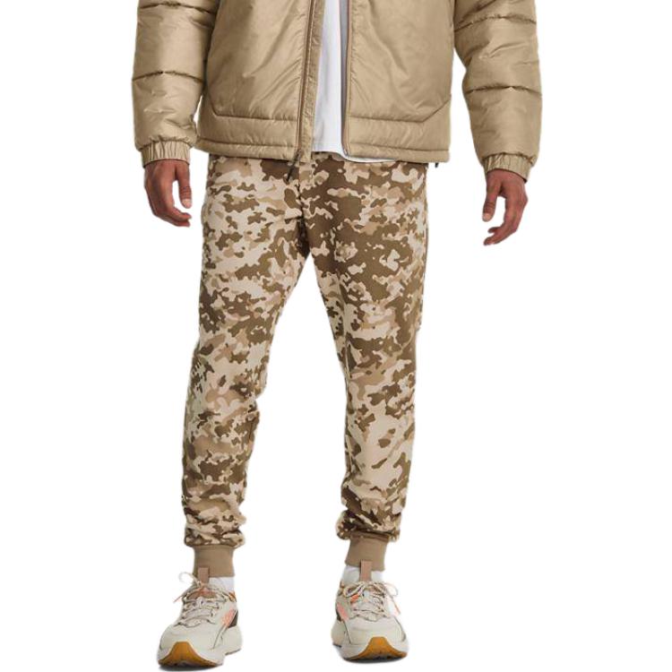 Under Armour Rival Fleece Camo Joggers 'Oatmeal' 1382293-783
