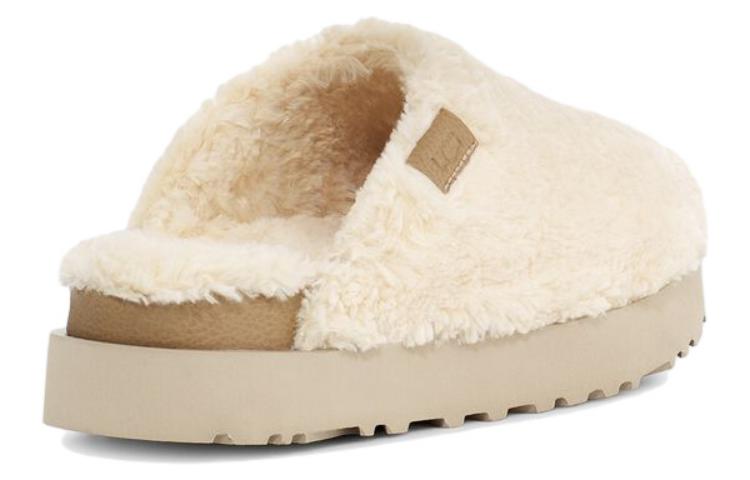 (WMNS) UGG Fuzz Sugar Slide 'Natural' 1135132-NAT