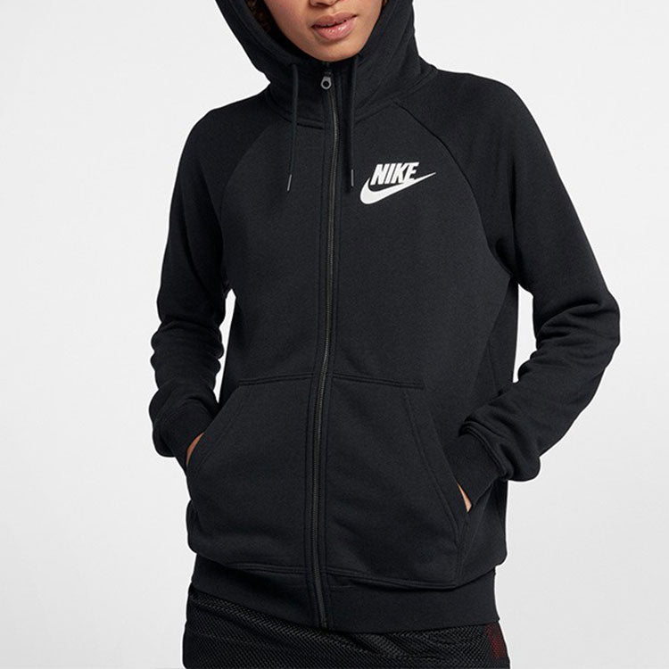 (WMNS) Nike Sportswear Rally Hooded Jacket 'Black White' 930910-010