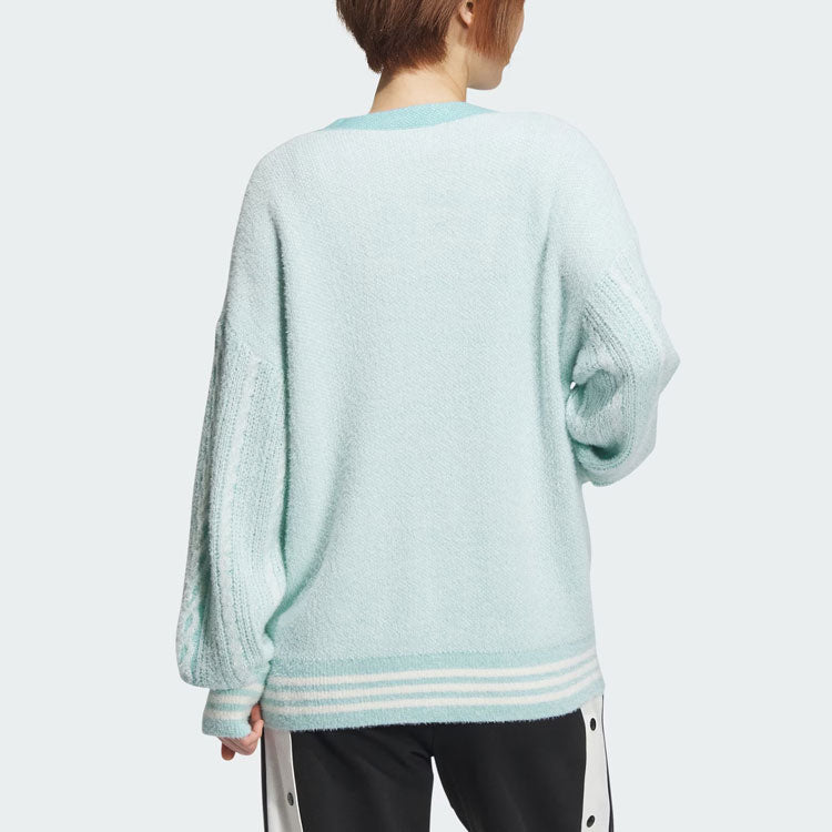 (WMNS) adidas originals V-Day Polo Sweater Asia Sizing 'Blue' JE8281