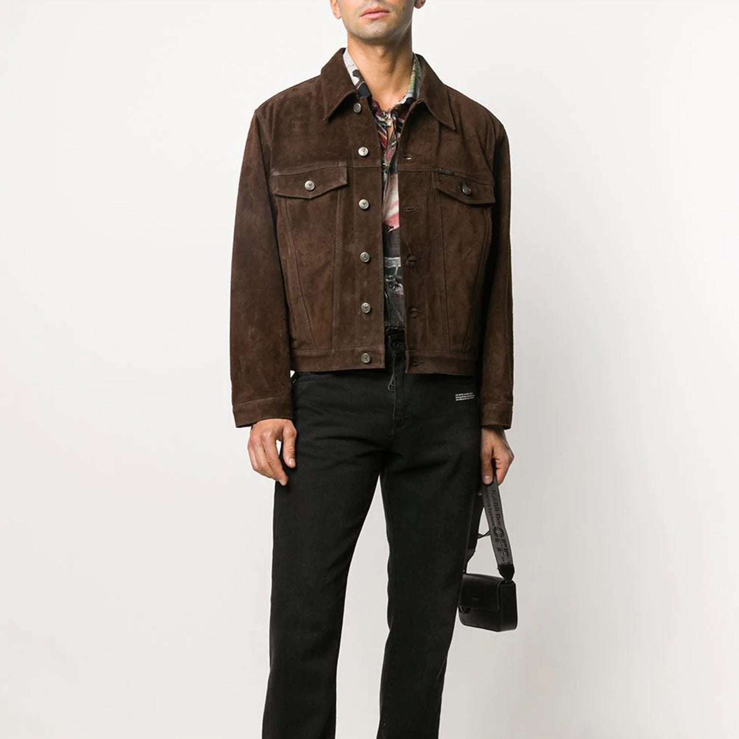 Off-White Arrows Classic Pattern Jacket Brown OMJA049F20LEA0016001