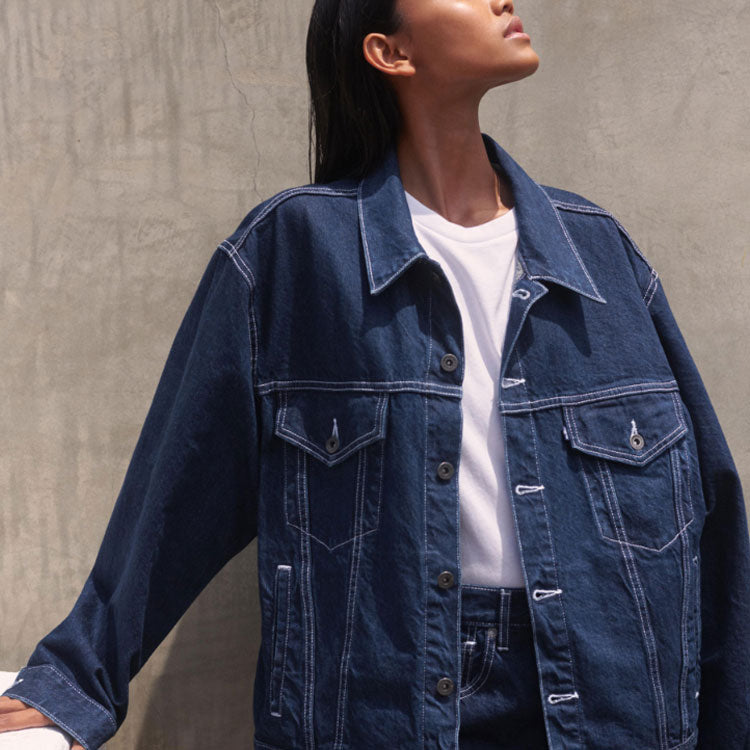 Levis LMC Series Loose Casual Denim Blue Jacket 84757-0002