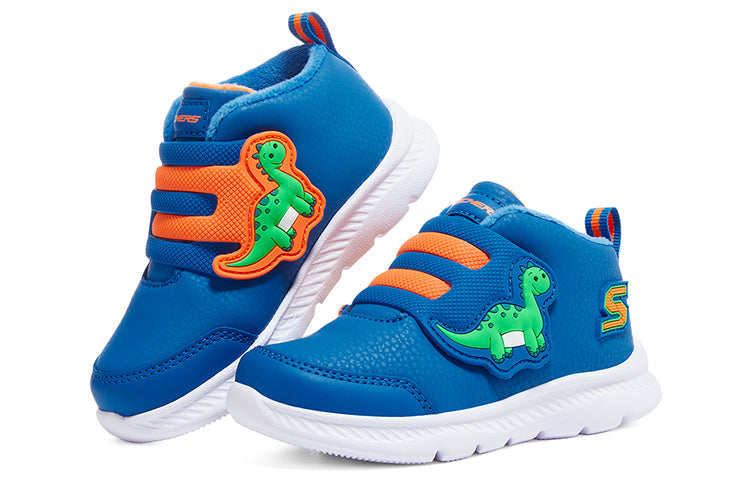 (GS) Skechers Dinosaur Comfy Shoes 'Blue Orange' 407226N-BLLM