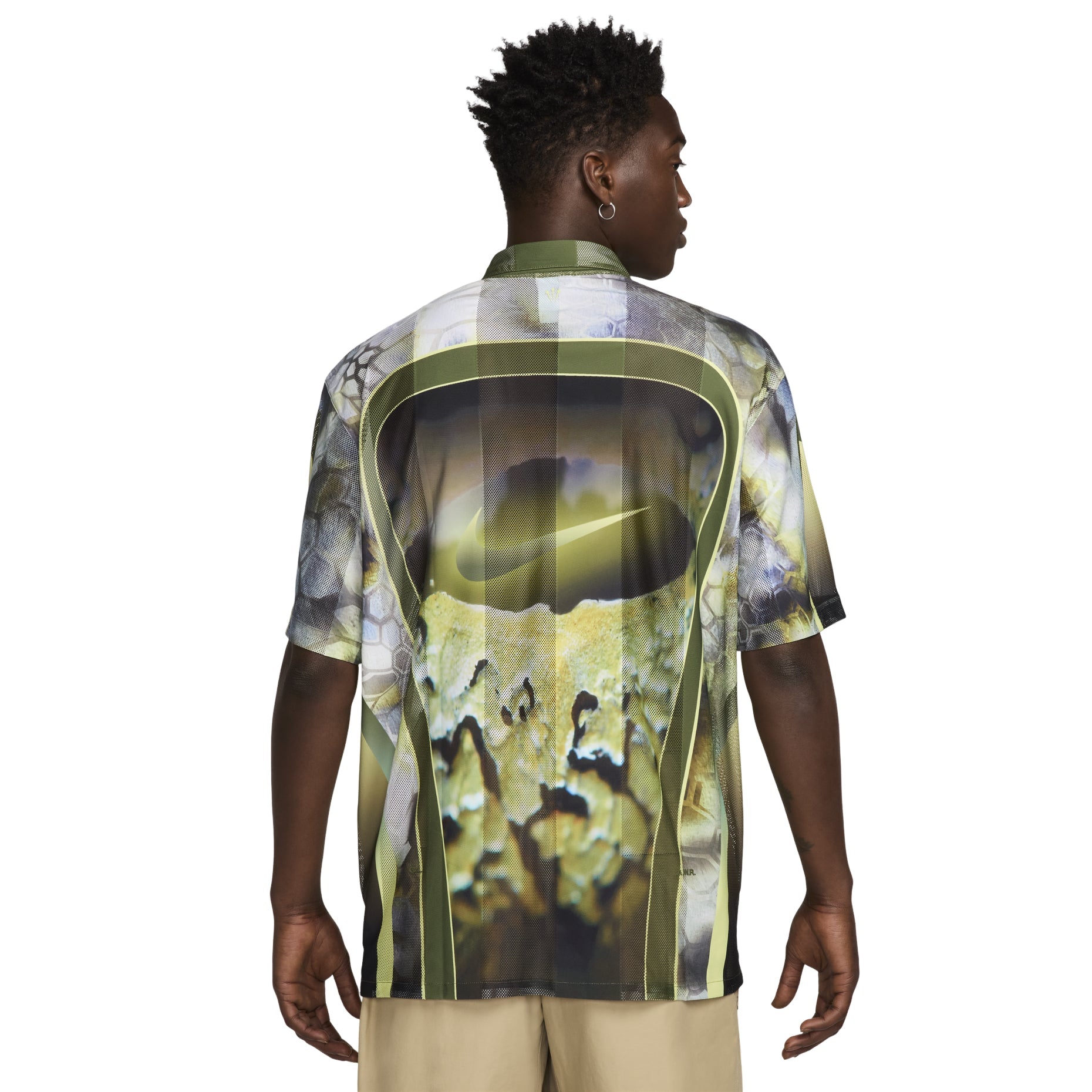 Nike x NOCTA Opal Button-Down Short Sleeve Shirt 'Pilgrim Oil Green' FV1939-378