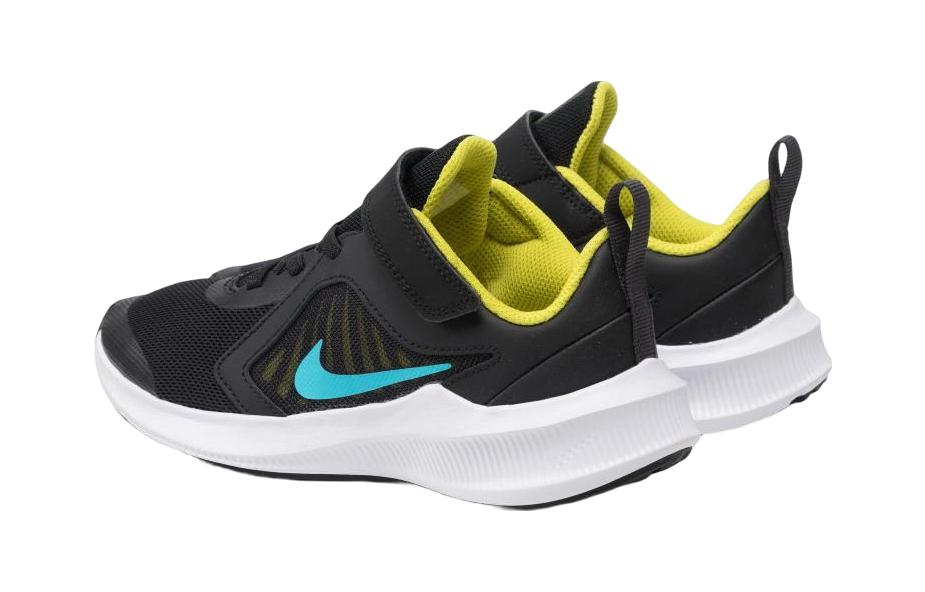 (PS) Nike Downshifter 10 'Black Blue Yellow' CJ2067-009