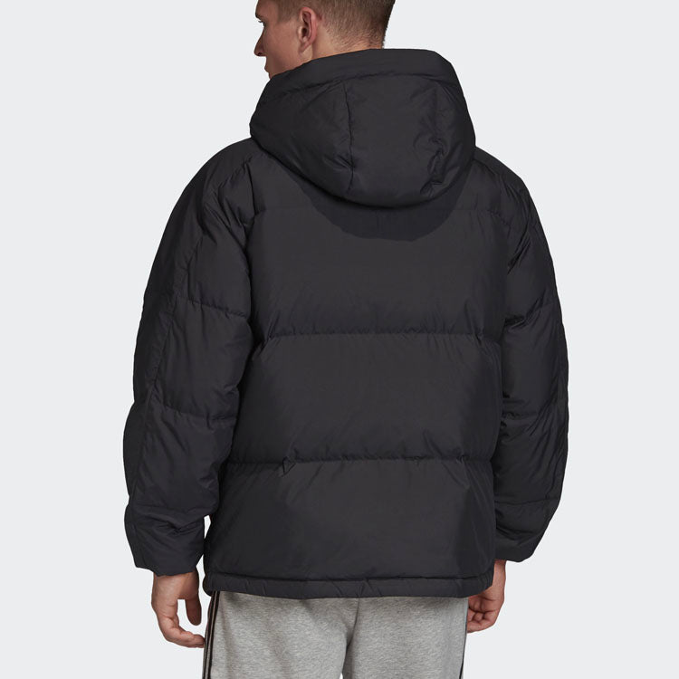 adidas Mufc Ssp Dwjkt Manchester United Soccer/Football Sports hooded down Jacket Black FP8435
