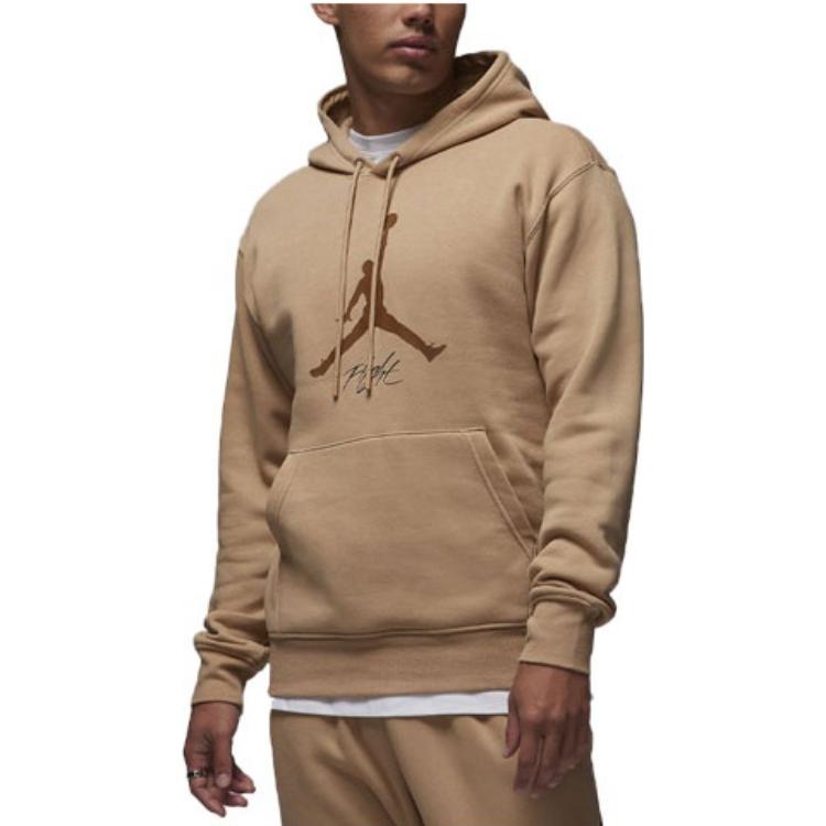 Air Jordan Fleece Hoodie Asia Sizing 'Hemp Light British Tan' FD7546-200