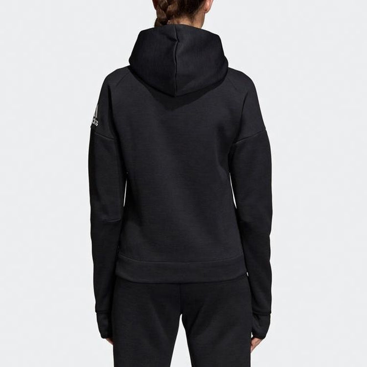 (WMNS) adidas Zne Hd FR Knit Jacket Black DM5024