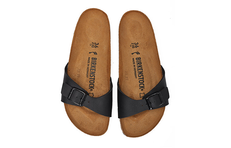 Birkenstock Madrid Birko-Flor Narrow Fit Sandals 'Black' 40793