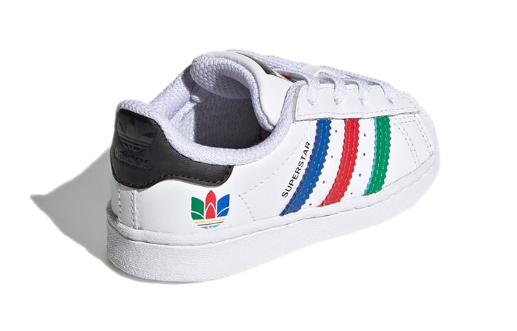 (TD) adidas Superstar 'Colorful Stripes - Cloud White' FW5240
