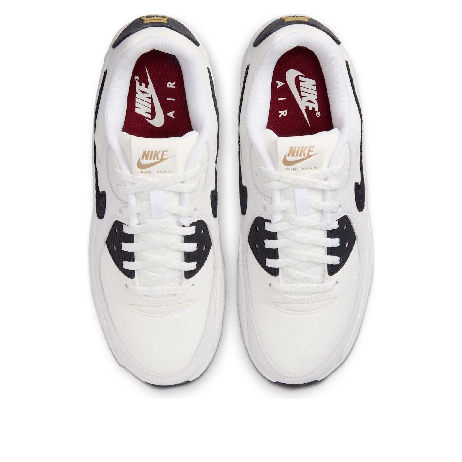 (WMNS) Nike Air Max 90 LV8 'White Metallic Gold Black' HQ3497-100