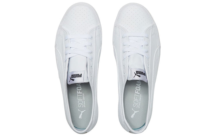 PUMA Bari Low Tops Casual Skateboarding Shoes Unisex White 370916-02