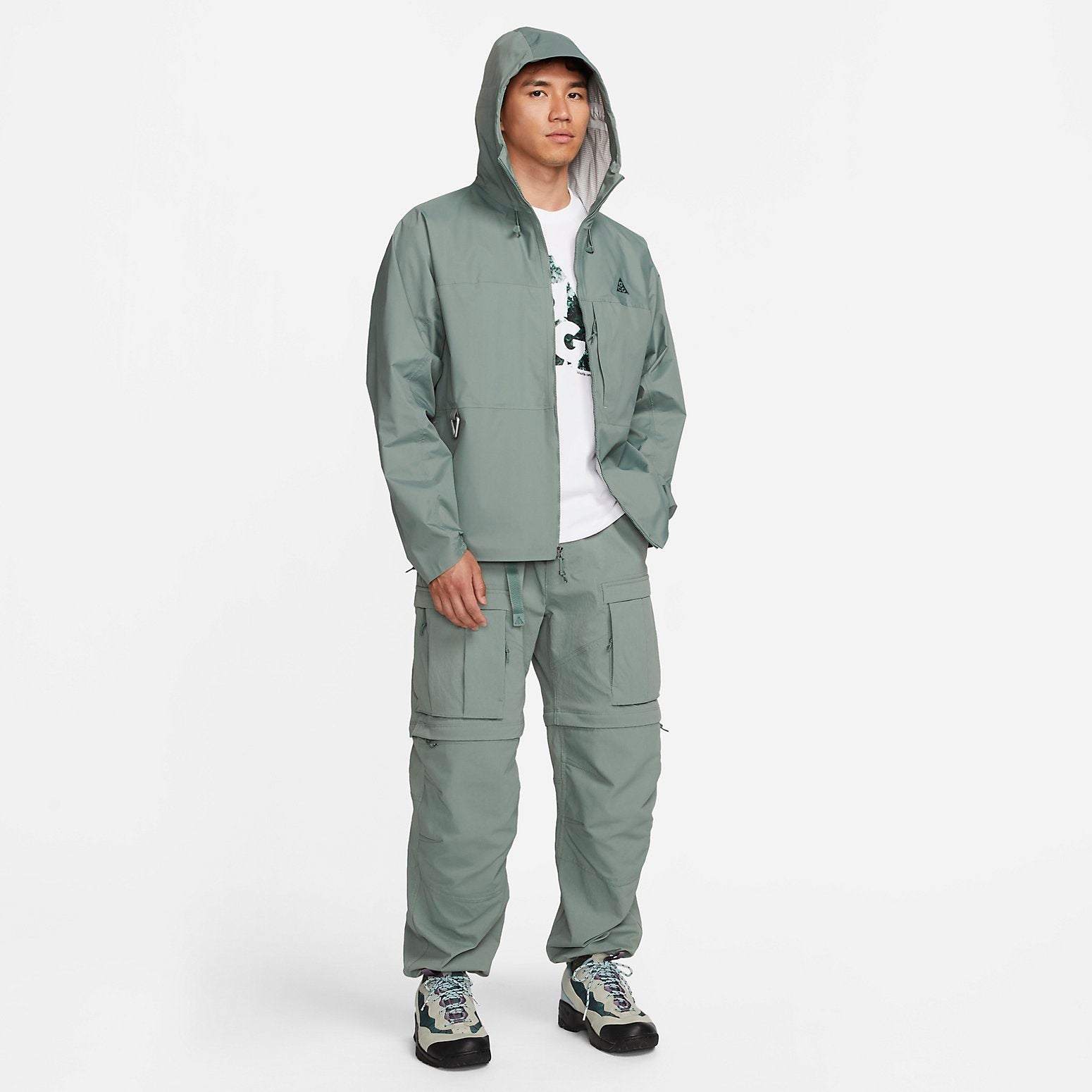 Nike ACG Logo T-shirt 'White Green' DV9637-100
